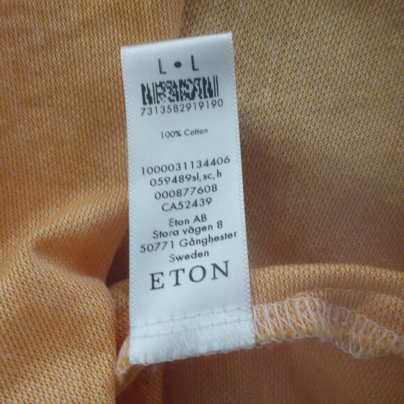 Mens Eton Classi Piqur Polo Shirt Tailored - Picture 5 of 7